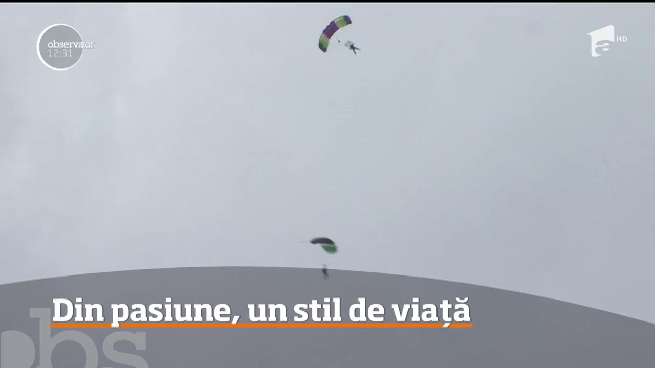 Din pasiune, un stil de viața. Parașutism de la 4.000 de metri &icirc;nălţime!