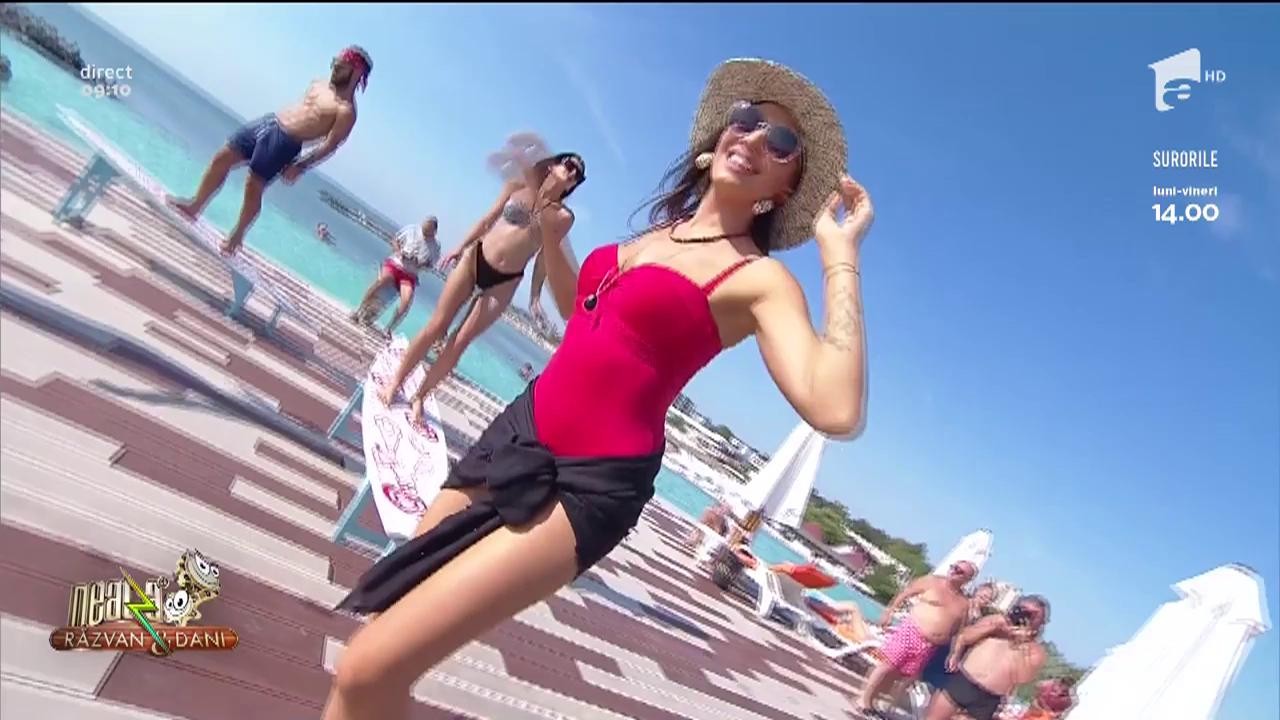 Andreea D c&acirc;ntă la Neatza cu Răzvan și Dani melodia Opa Opa (Bim Bim Bim)