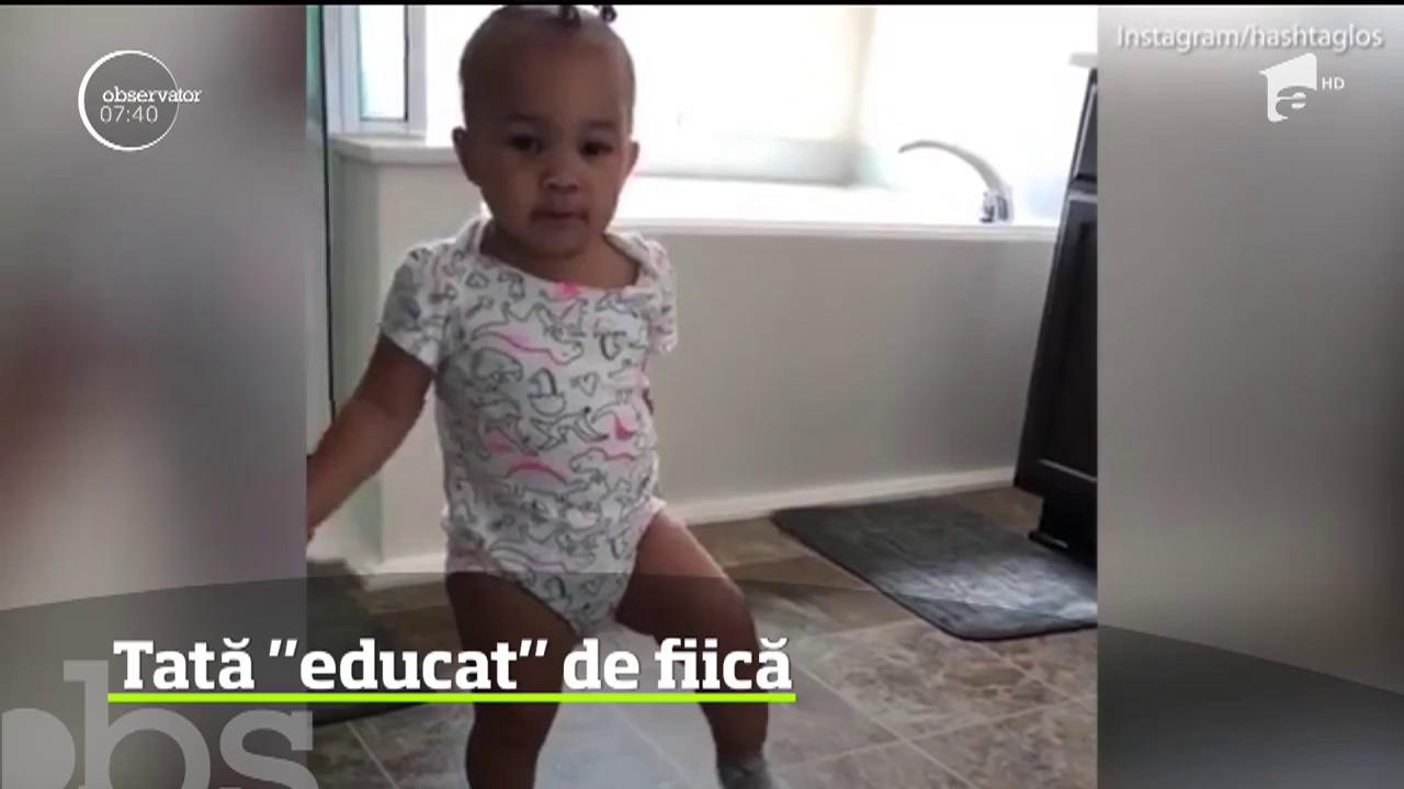 Dialogul unui tată cu fiica lui de un an face deliciul internauţilor