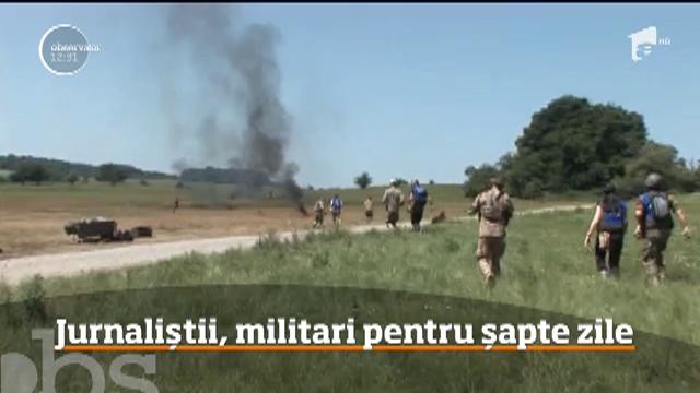 Jurnaliști din toată țara, printre ei și colega noastră, Corina Matlinschi au fost militari pentru șapte zile