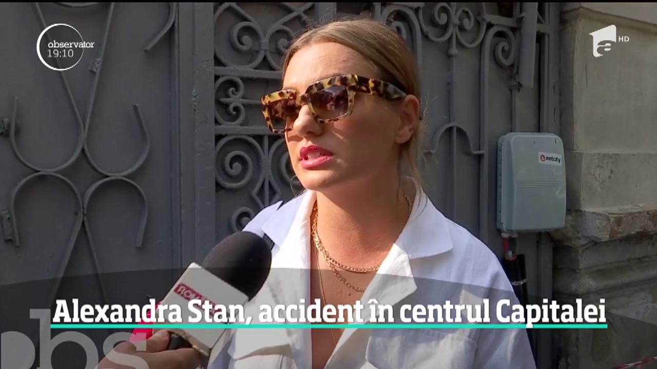 Alexandra Stan, accident &icirc;n centrul Capitalei