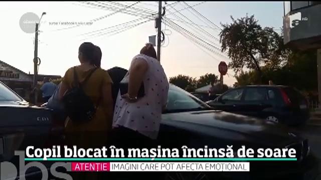 Un copil de patru ani a rămas blocat aproape o oră &icirc;ntr-o maşina părinţilor