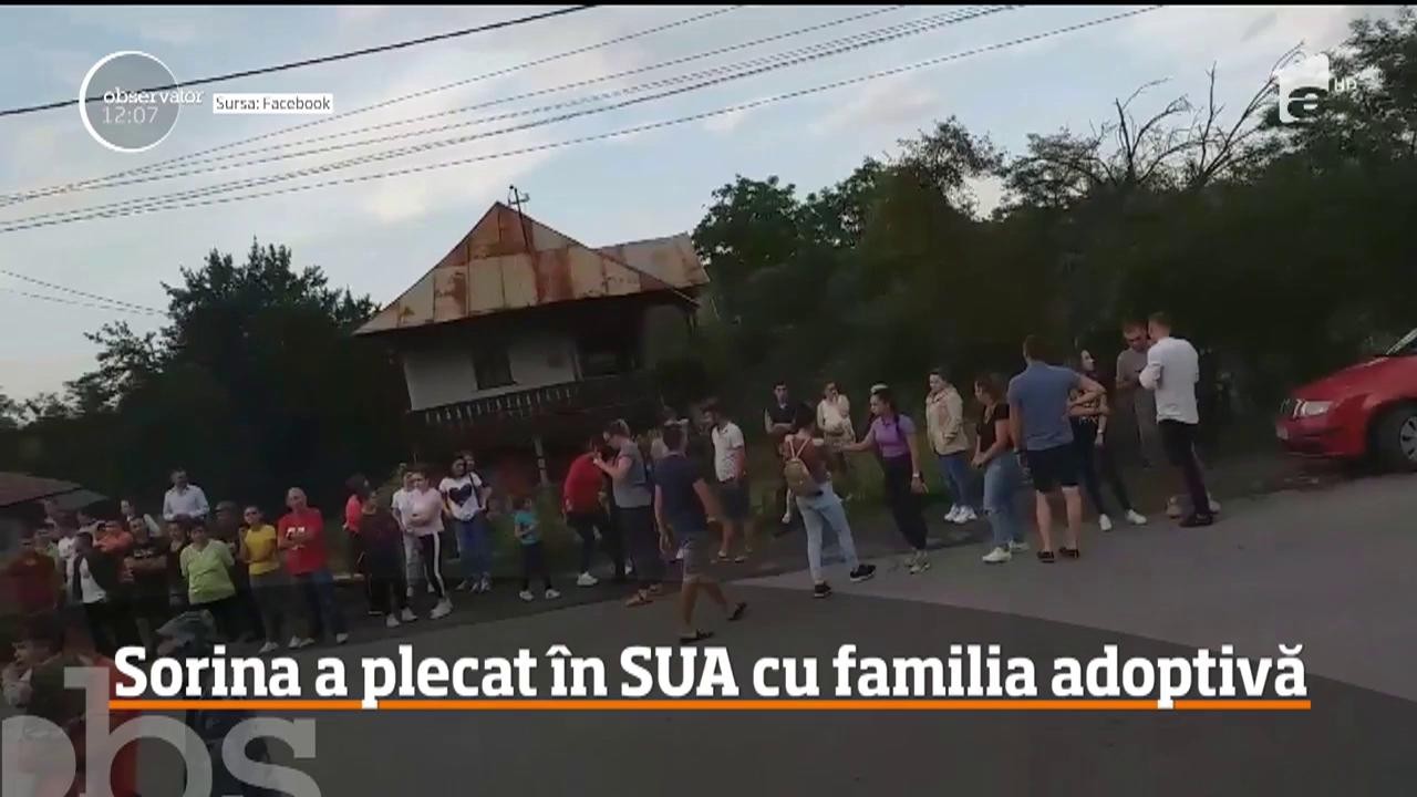 Sorina, fetiţa de opt ani din Baia de Aramă, a plecat &icirc;n Statele Unite, &icirc;mpreună cu părinţii adoptivi