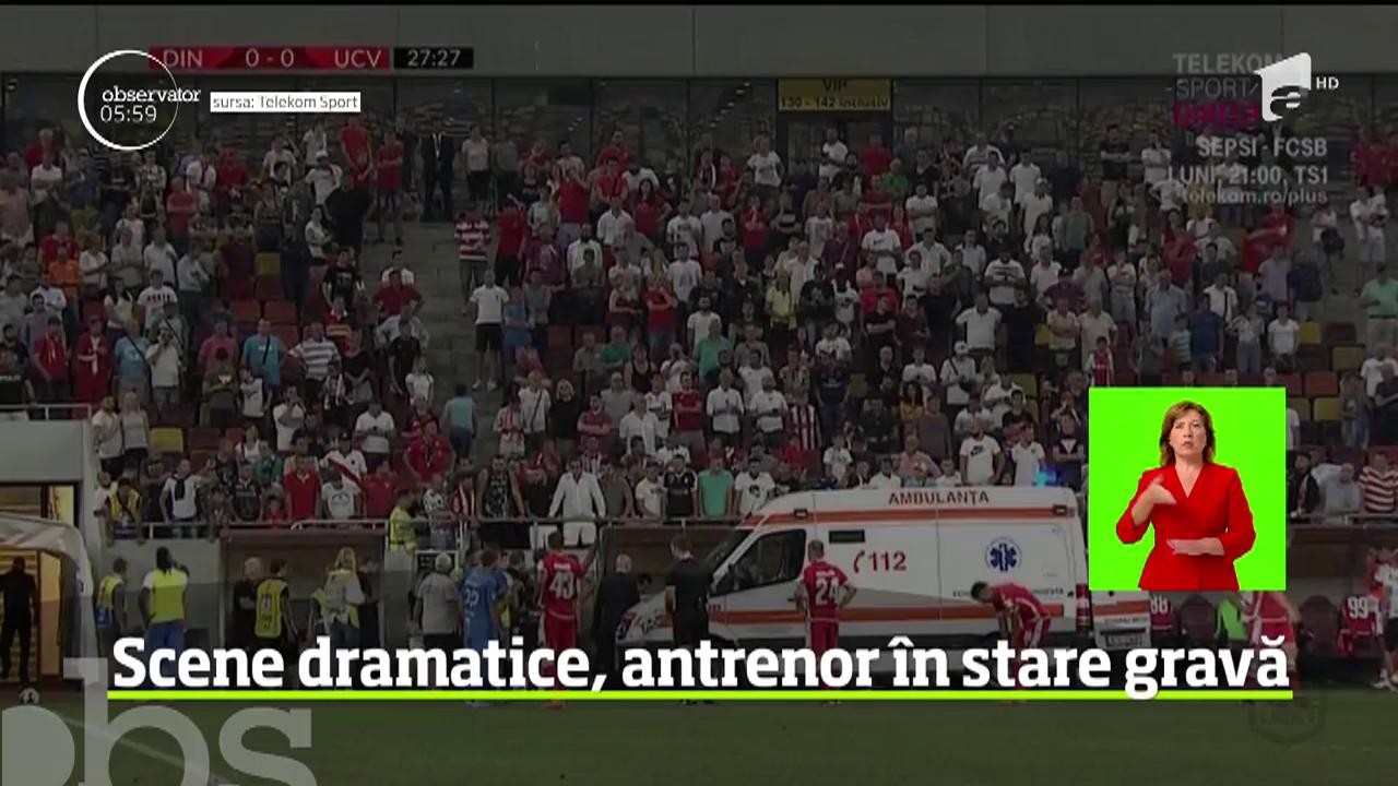 c infarct &icirc;n timpul meciului. A fost resuscitat pe marginea terenului