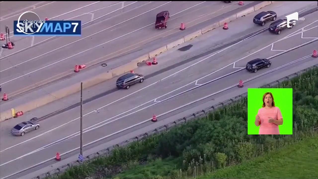 Scene impresionante după un accident petrecut pe o şosea de l&acirc;ngă Chicago