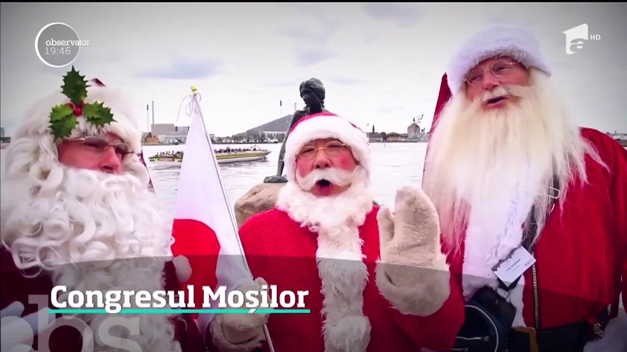&Icirc;n toiul verii, &icirc;n Copenhaga răsună colinde. Veniţi din toate colţurile lumii, 150 de Moşi şi-au dat &icirc;nt&acirc;lnire la congresul anual de profil