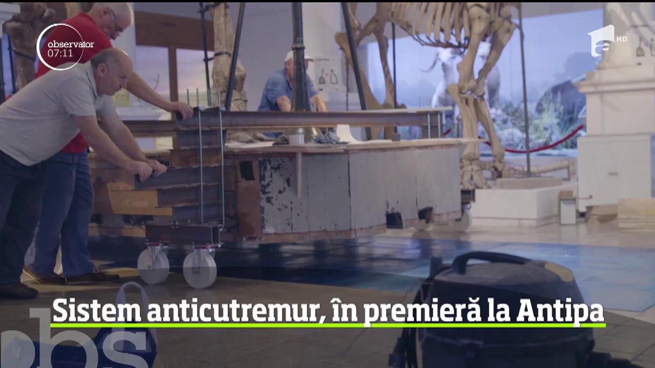 Premieră &icirc;n lumea muzeelor din Europa: cea mai avansată tehnologie anticutremur din lume a fost adusă la Muzeul Antipa din Capitală