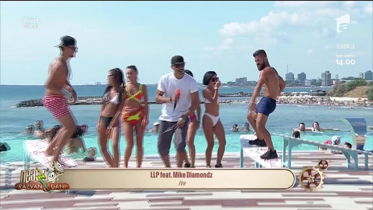 Neatza cu Răzvan și Dani. LLP feat. Mike Diamondz c&acirc;ntă piesa Fire