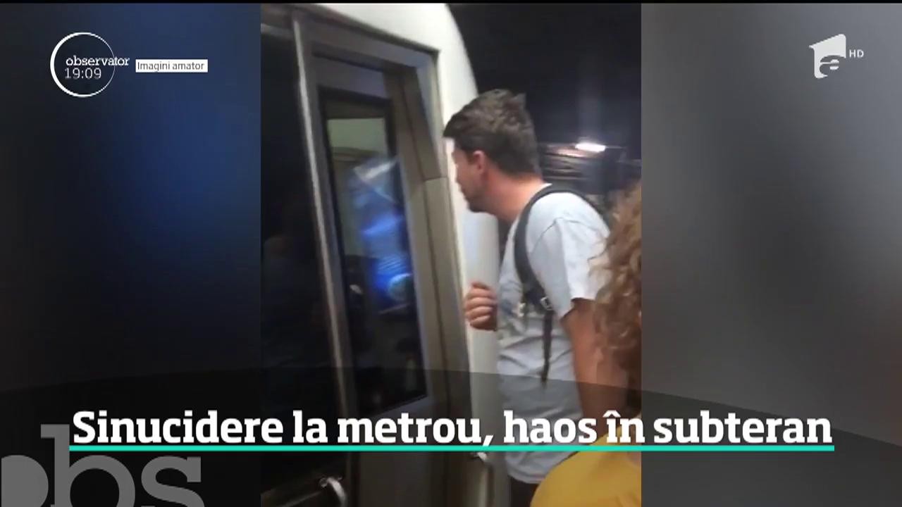 Sinucidere la metrou, haos &icirc;n subteran