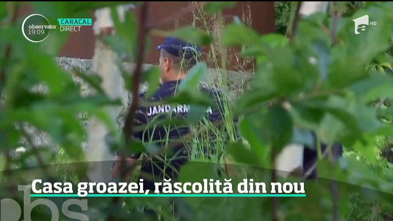 Casa groazei din Caracal, răscolită din nou de anchetatori