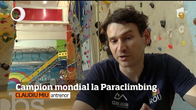 Povestea t&acirc;nărului Cosmin Candoi, campion mondial la paraclimbing