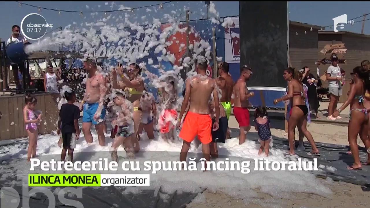 Petrecerile cu spumă &icirc;ncing litoralul rom&acirc;nesc