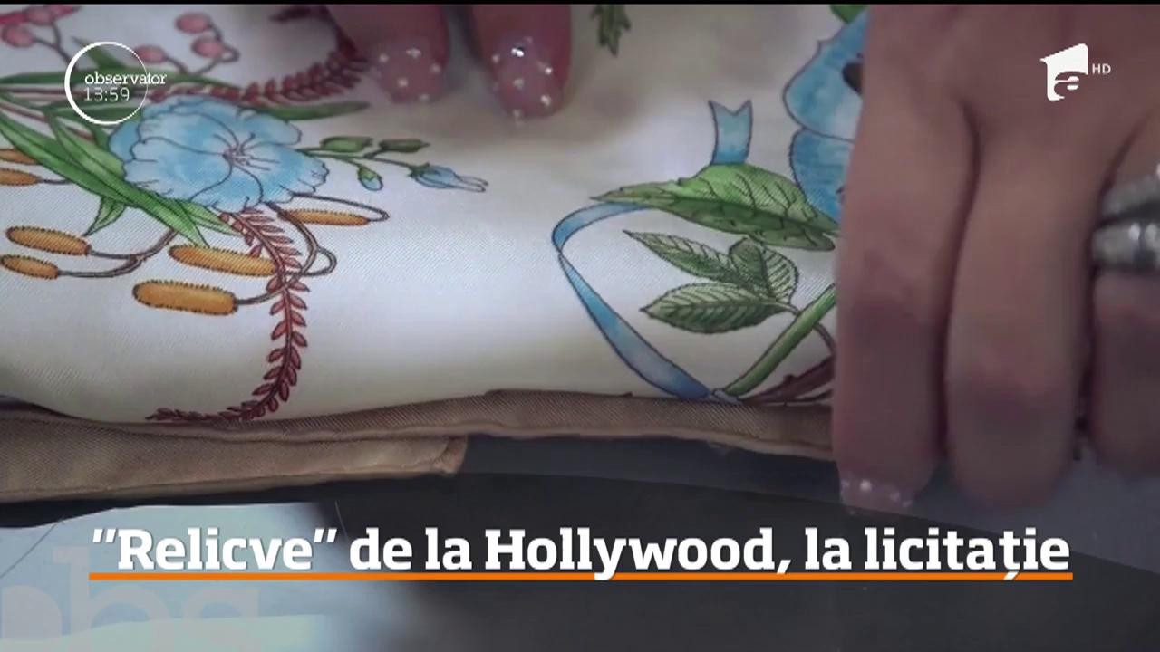 "Relicve" de la Hollywood scoase la licitație