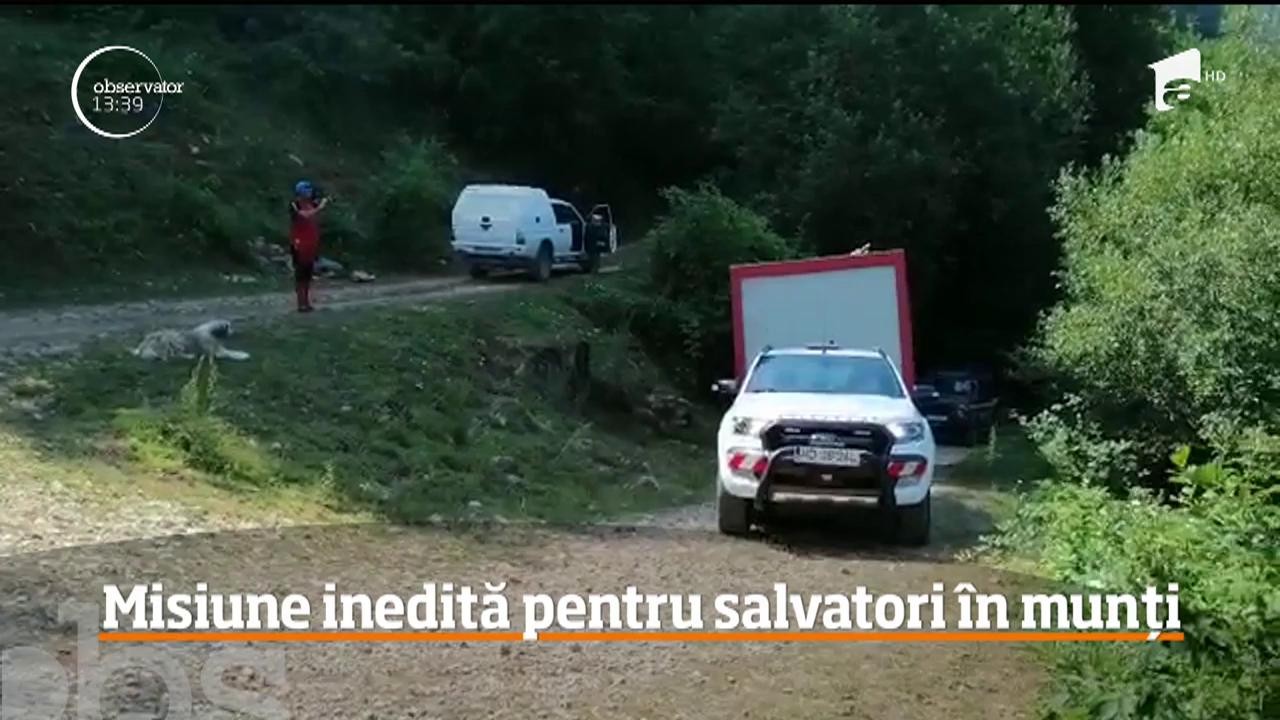 Aventură Salvamont &icirc;n Masivul Şureanu! Salvatorii au avut parte de o misiune inedită de instalare