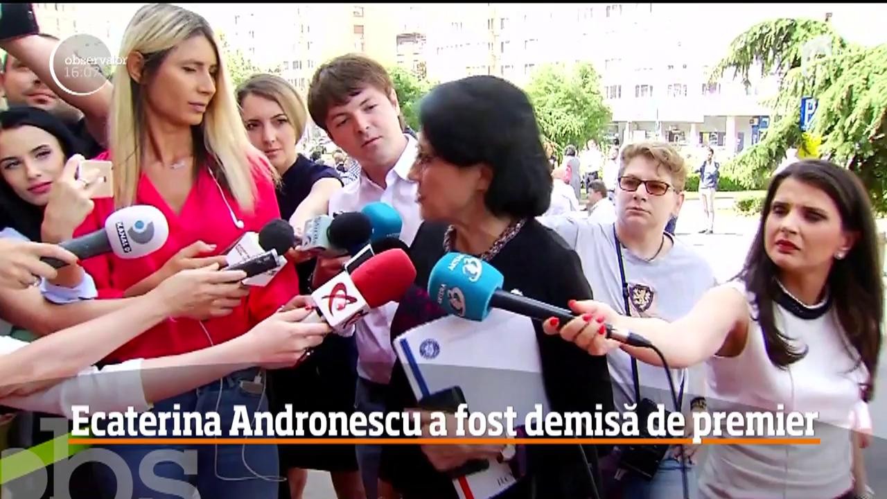 Ecaterina Andronescu a fost demisă din funcţia de Ministru al Educației după ce a făcut o declaraţie controversată &icirc;n cazul de la Caracal