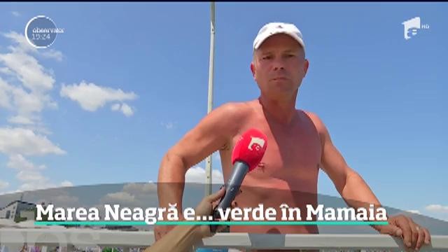 Marea Neagră a devenit verde. Un covor fosforescent i-a &icirc;nt&acirc;mpinat pe turişti la mal, pe o plajă aglomerată