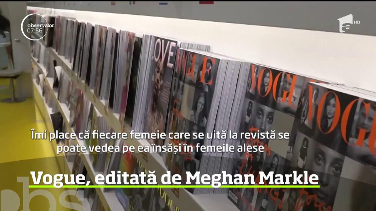 Revista Vogue, editată de Megan Markle