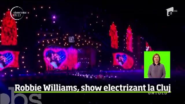 Ultima noapte de UNTOLD l-a adus &icirc;n faţa celor 100.000 de tineri de pe stadion pe Robbie Williams