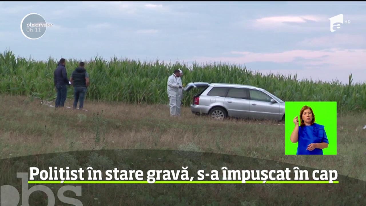 Incident extrem de grav &icirc;n Suceava! Un poliţist s-a &icirc;mpuşcat &icirc;n cap cu arma din dotare