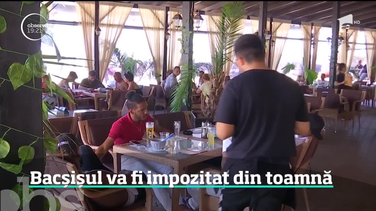 Bacşişul va fi impozitat din toamnă. Statul vrea zece la sută din banii chelnerilor
