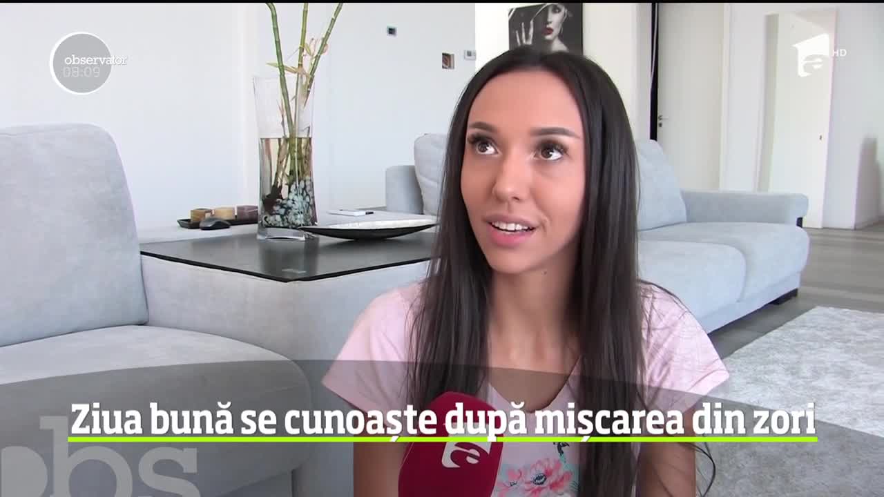 Dacă faci mişcare dimineaţa, o să ai energie toată ziua!