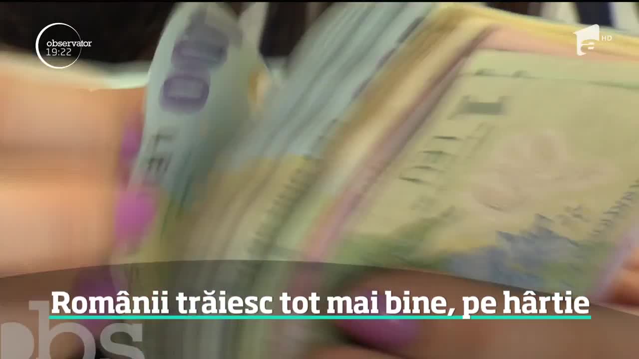 Topul celor mai bine plătiţi angajaţi. Pe h&acirc;rtie, rom&acirc;nii trăiesc tot mai bine de la o lună la alta
