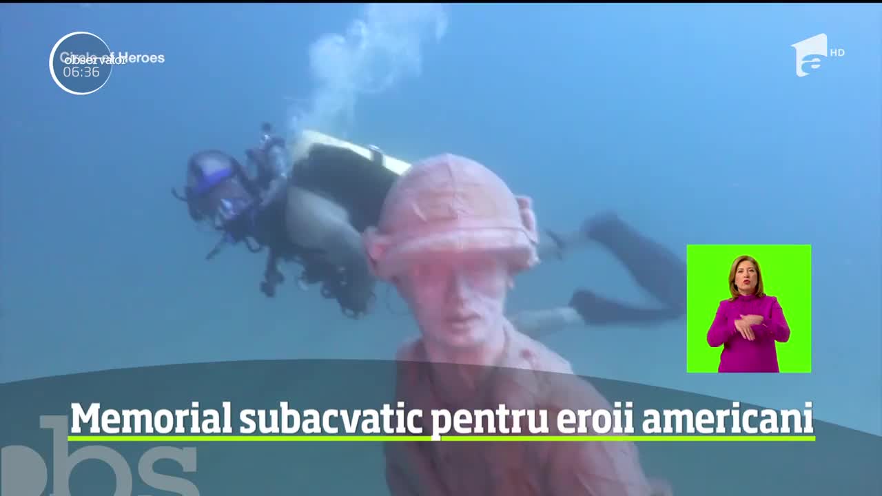 Primul monument subacvatic dedicat eroilor şi veteranilor de război, inaugurat &icirc;n largul coastei din Florida