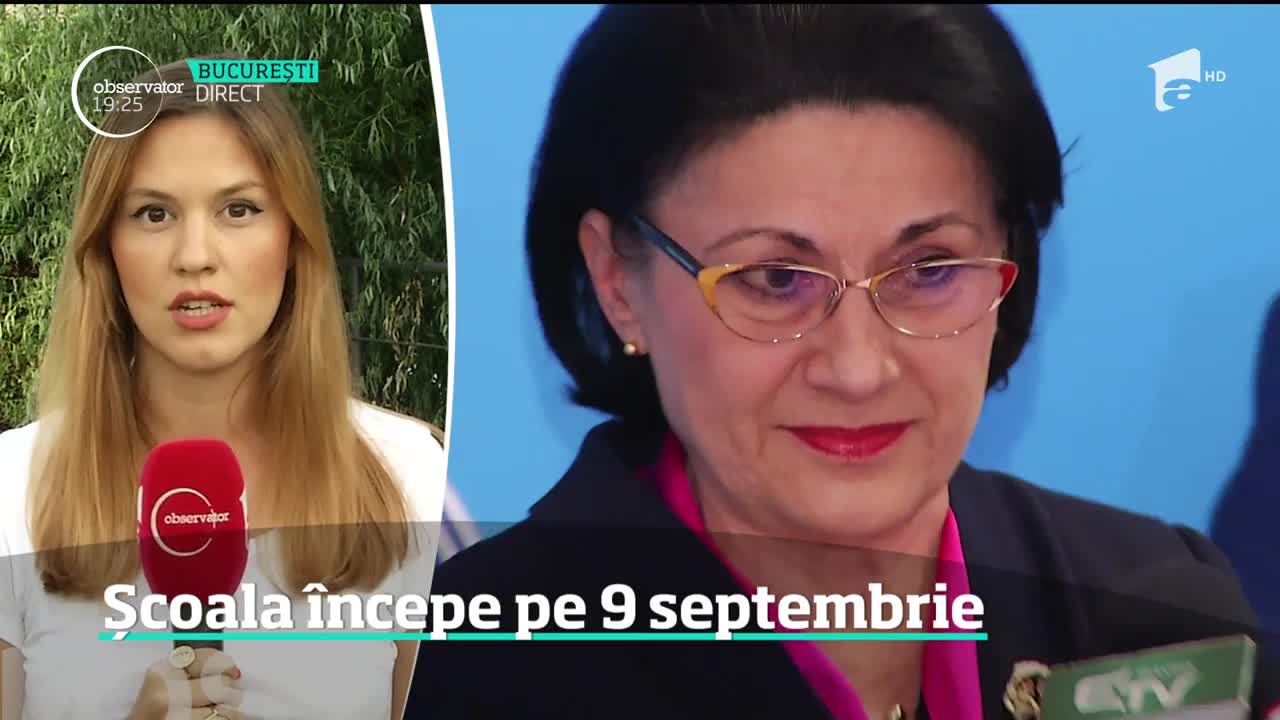 Școala &icirc;ncepe pe nouă septembrie. Structura anului şcolar 2019 - 2020