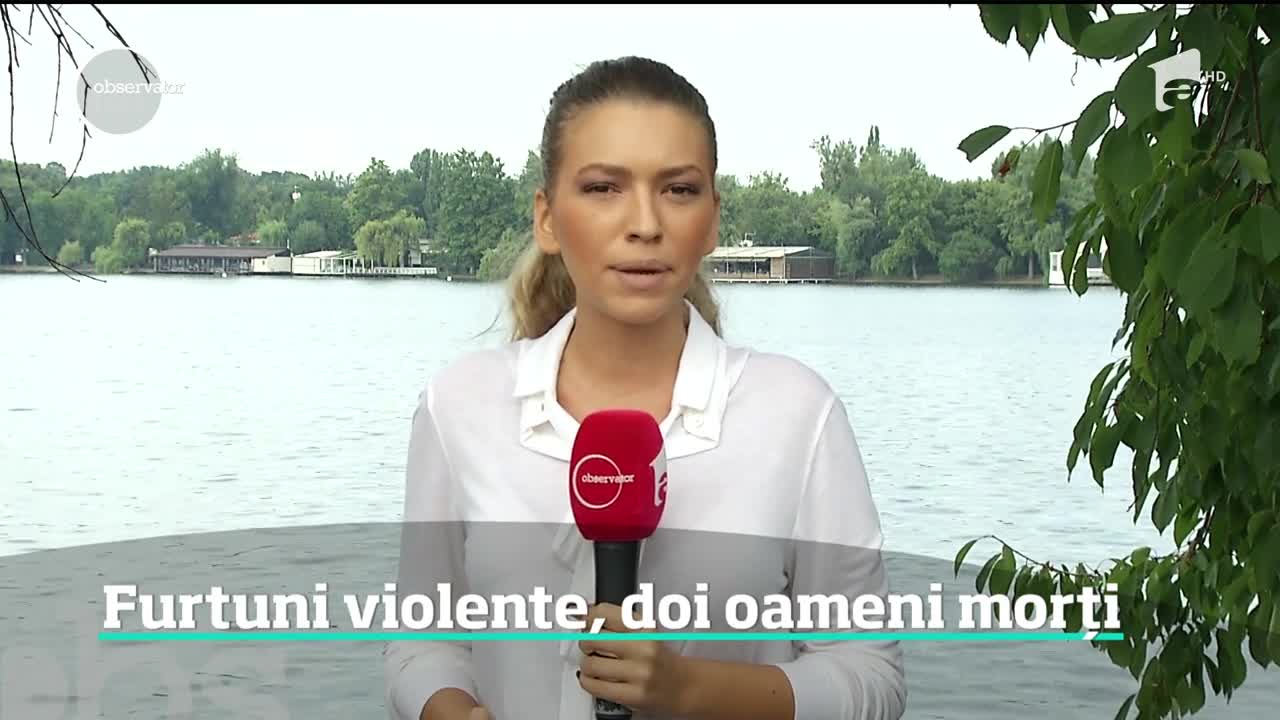 Furtuni violente, doi oameni morți. După vijelii, ne aşteaptă zile de caniculă