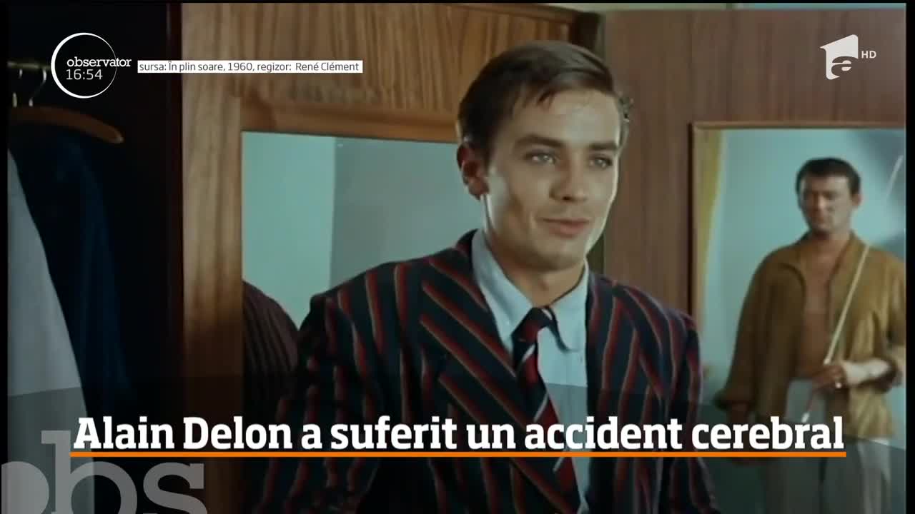 Alain Delon a suferit un accident cerebral