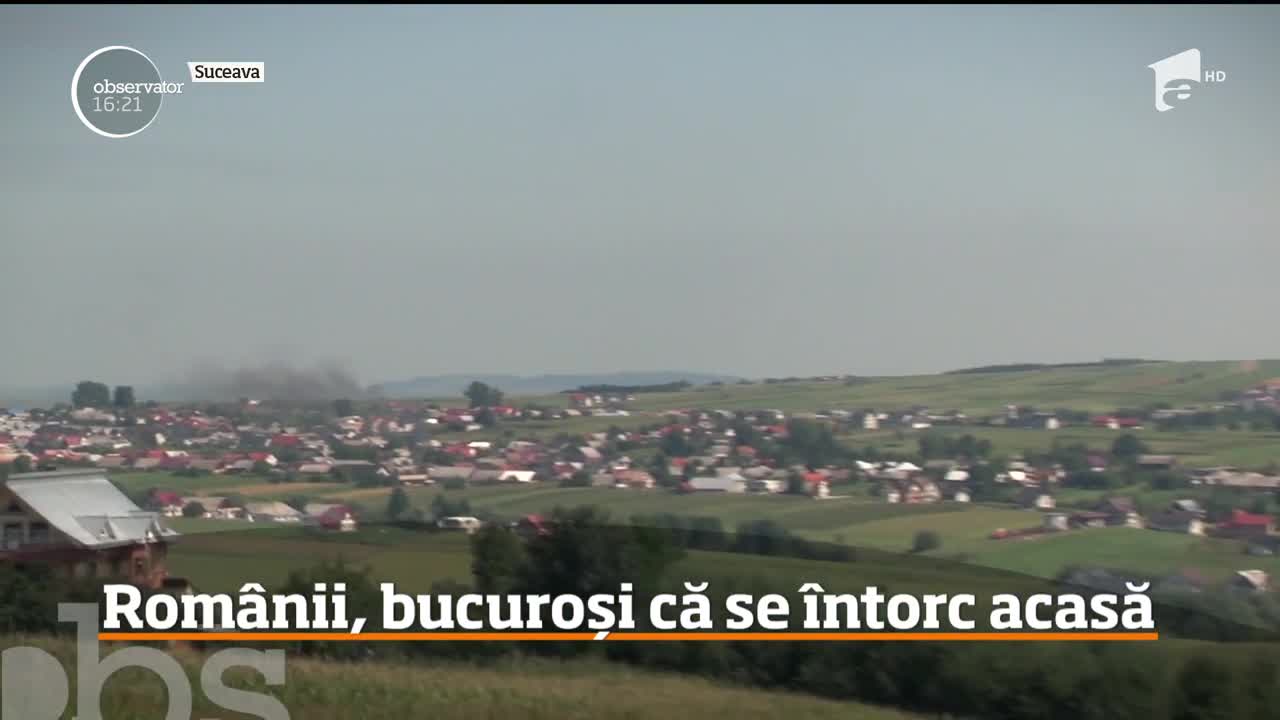 Rom&acirc;nii care muncesc &icirc;n străinătate, bucuroși că se &icirc;ntorc acasă