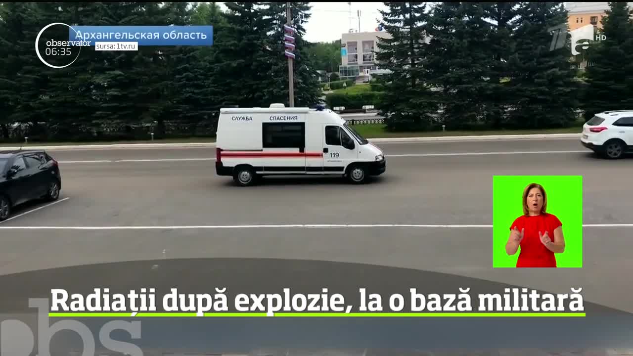 Pericol de radiaţii &icirc;n urma unei explozii de la o bază militară din nordul Rusiei