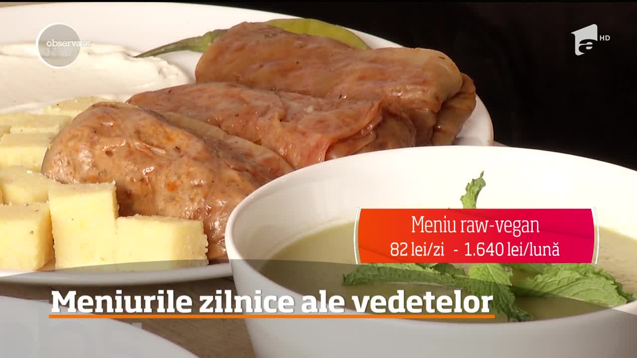 Meniurile zilnice ale vedetelor. C&acirc;t costă stilul de viaţă sănătos