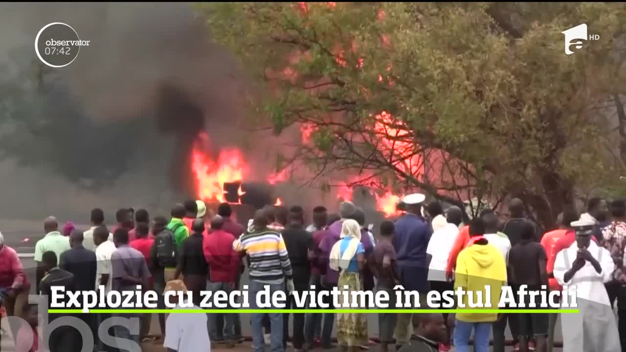 Explozie soldată cu 60 de morți &icirc;n Tanzania. Un camion-cisternă plin cu carburant a sărit &icirc;n aer