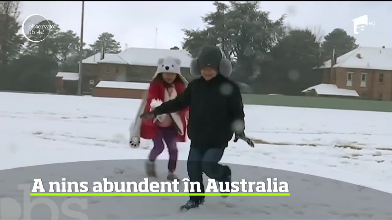 Fenomen meteorologic rar. &Icirc;n Australia cad ninsori abundente