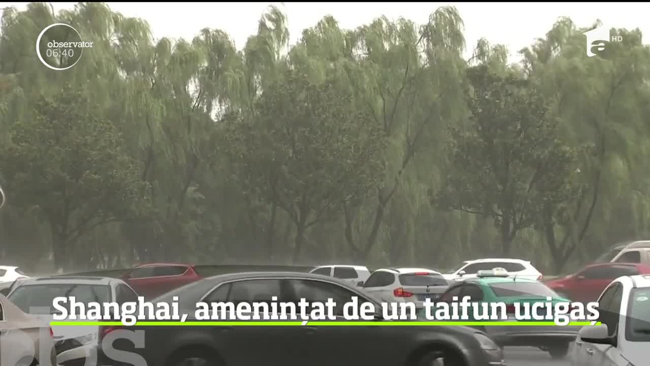 Shanghai, amenințat de un taifun ucigaș. Peste un milion au fost evacuaţi