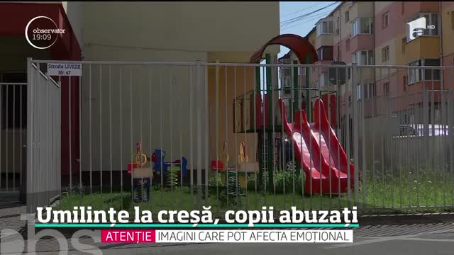 O educatoare şi o &icirc;ngrijitoare de la o creşă din Alba Iulia, &icirc;nregistrate &icirc;n timp ce &icirc;i jigneau şi &icirc;i umileau pe copii