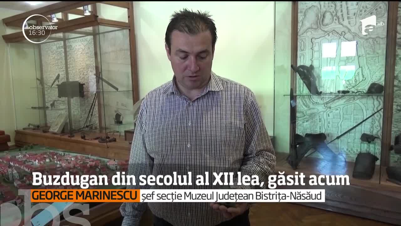 Un buzdugan din vremea lui Mircea cel Bătr&acirc;n, vechi de cel puţin 800 de ani, a fost găsit de un arheolog amator &icirc;n apropierea Bistriţei