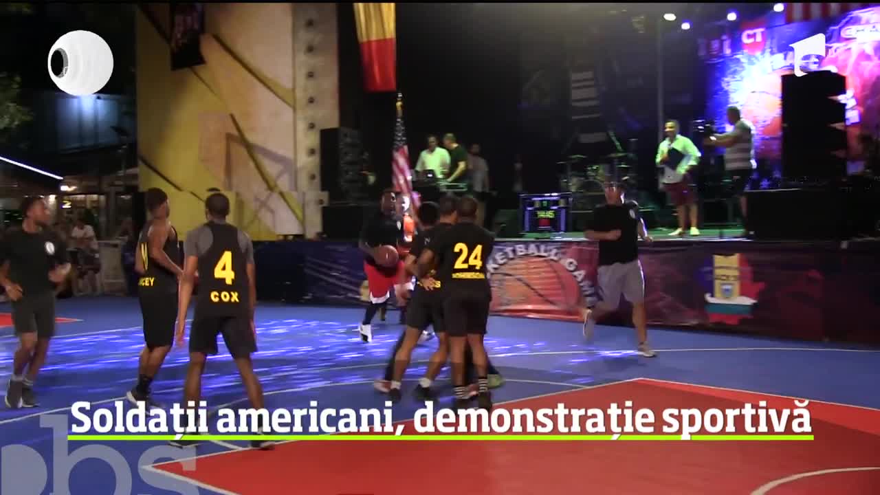 Confruntare &icirc;ntre militarii americani pe litoralul rom&acirc;nesc. Meciul de baschet a avut un scop caritabil
