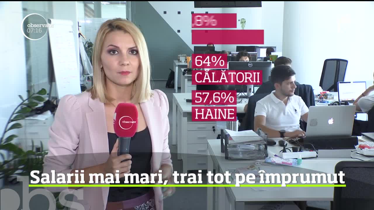 Veniturile rom&acirc;nilor sunt &icirc;n creştere, &icirc;nsă doar &icirc;n teorie. Practica arată că peste un sfert dintre angajaţii din mediul privat se &icirc;mprumută de la apropiaţi, &icirc;nainte de salariu