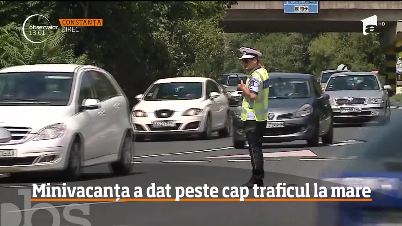 Has &icirc;n traficul de pe litoral, &icirc;n prima zi din minivacanță