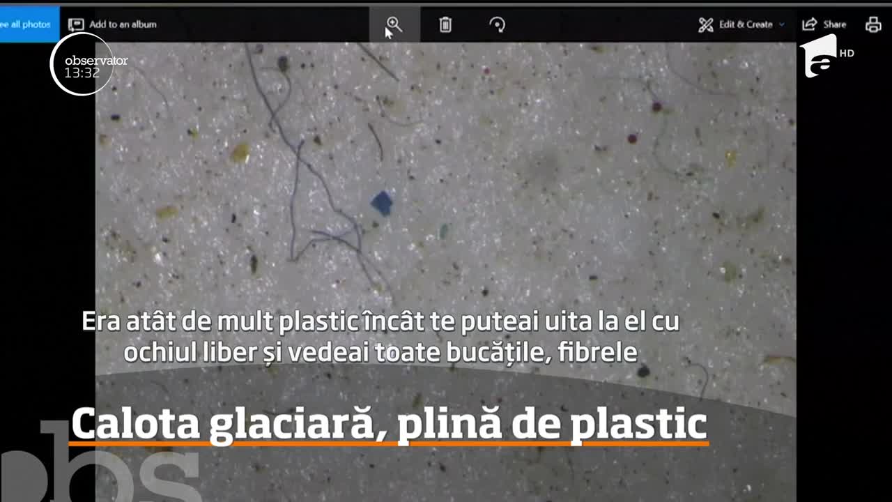 Calota glaciară, plină de plastic