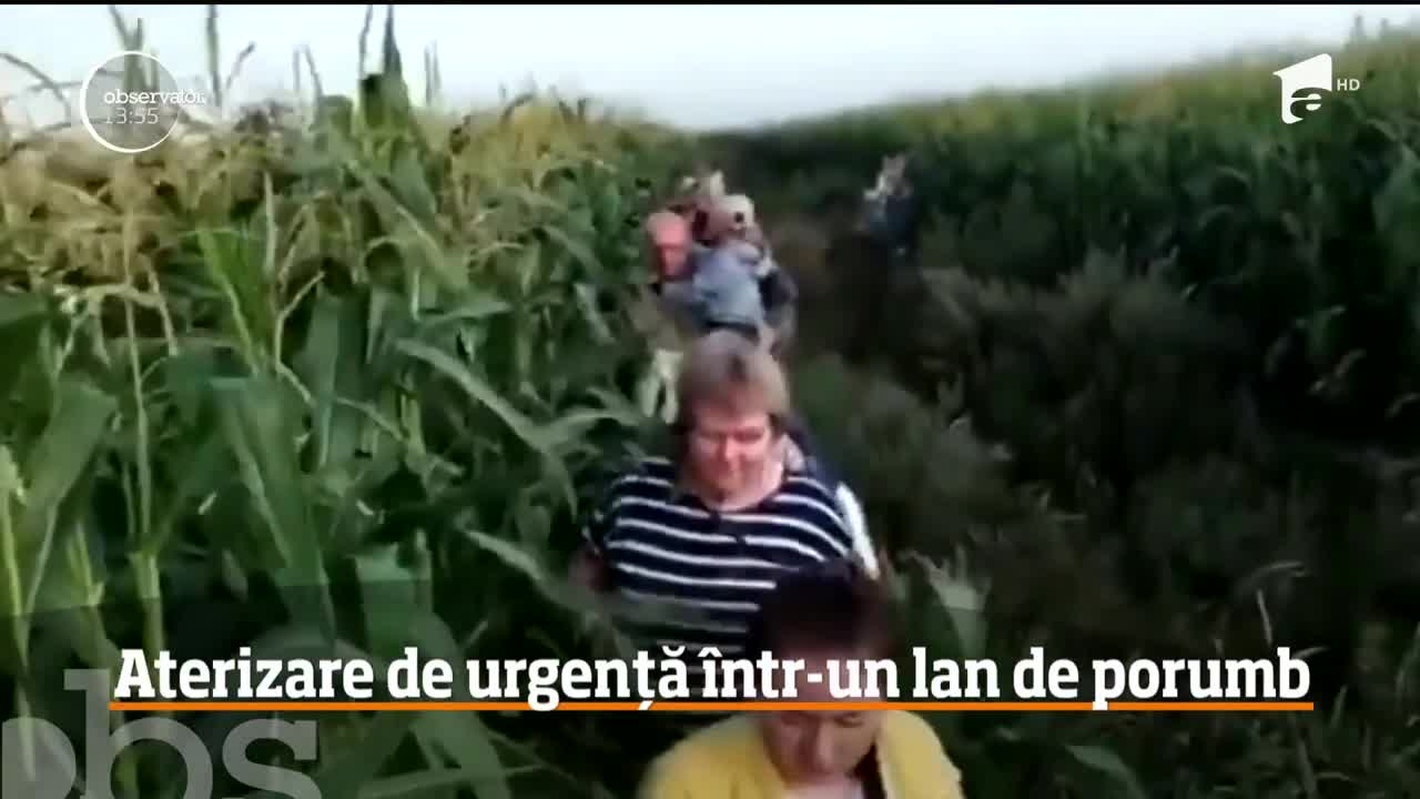 Aterizare de urgență &icirc;ntr-un lan de porumb &icirc;n Rusia. Avionul avea 233 de persoane la bord