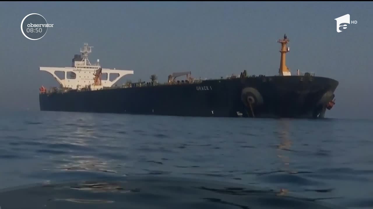 Petrolierul iranian reţinut &icirc;n Gibraltar de britanici, eliberat