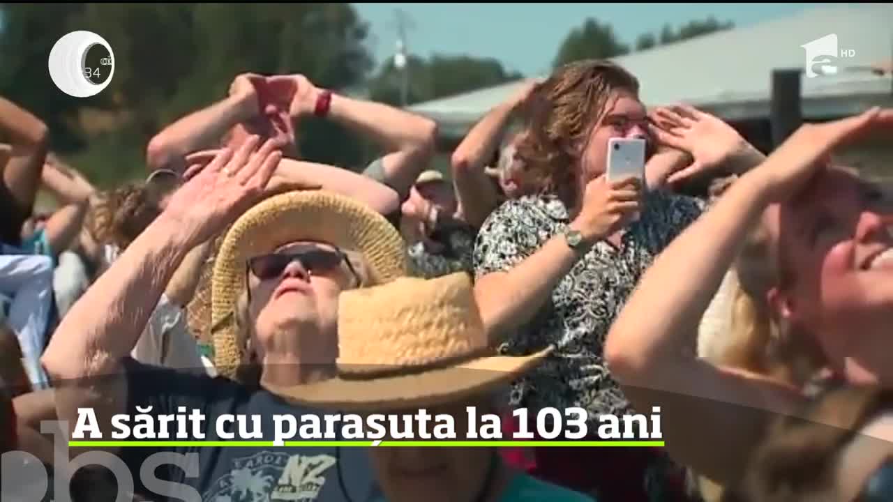 O americancă a sărit cu paraşuta la v&acirc;rsta de 103 ani