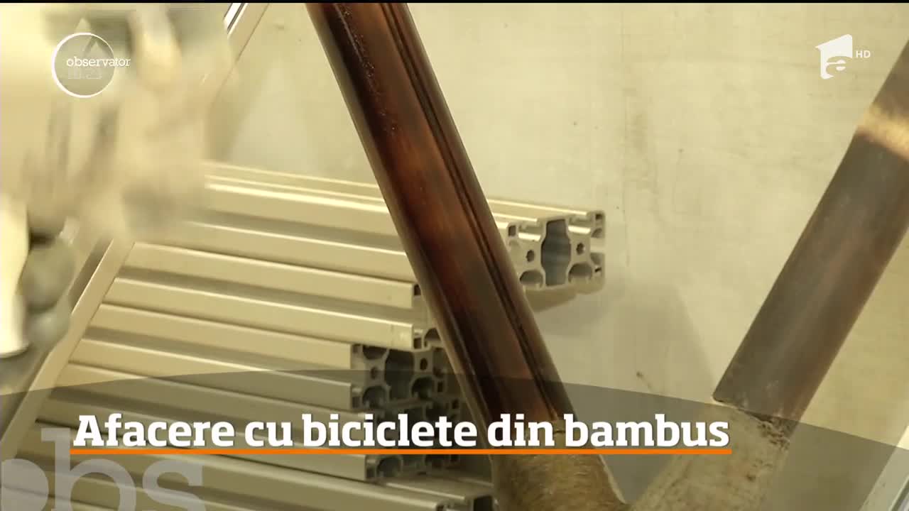 Un t&acirc;năr din Cluj-Napoca s-a specializat &icirc;n fabricarea bicicletelor din bambus