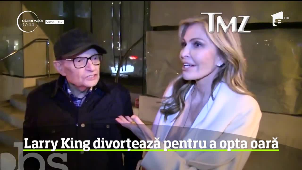 Celebrul realizator de televiziune Larry King se dovedeşte un adevărat campion al căsătoriilor nefericite