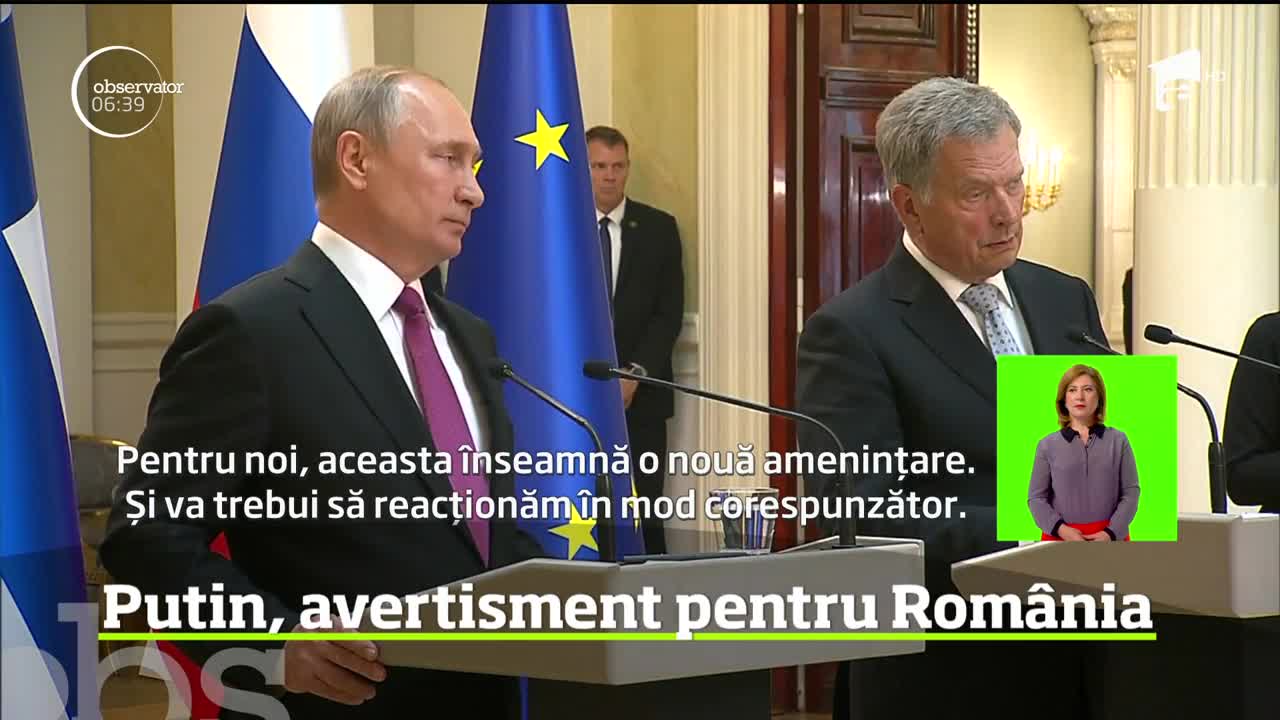 Rampele de lansare a rachetelor de la Deveselu pot deveni o ameninţare pentru Rusia, consideră Vladimir Putin