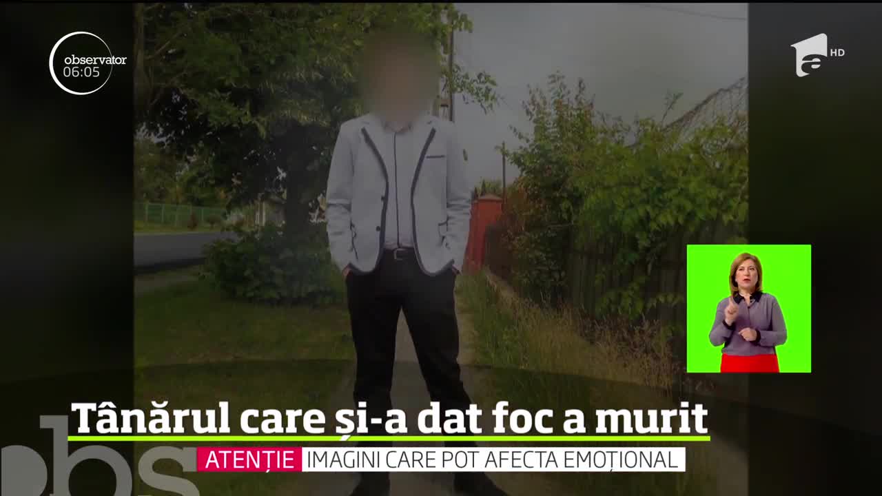 T&acirc;nărul care şi-a anunţat sinuciderea pe Facebook, apoi şi-a dat foc, &icirc;n propria maşină, a murit la spital