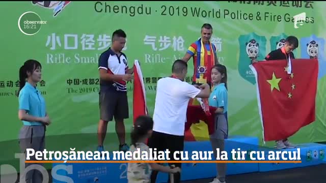 Cel mai bun arcaş din lume este un pompier din Petroşani!